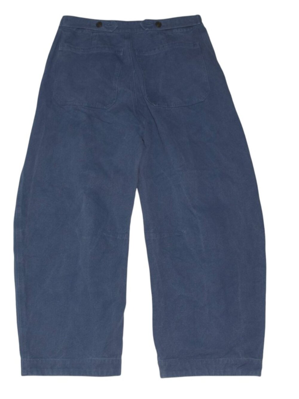 Sonderhaus Daphne Trouser Pants Barrel Shape Knee Patches Blue L - Picture 7 of 9